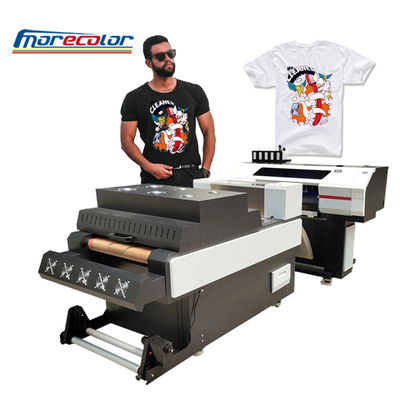 Color blanco de alta resolución automático CMYBK de la impresora de la transferencia de los 60cm DTF