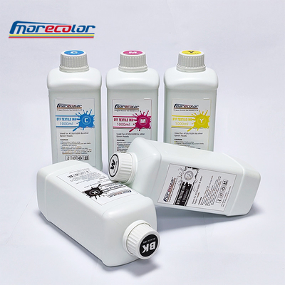 Pigmento de tinta blanca CMYK DTF Impermeable para cabezal de impresión XP600 I3200