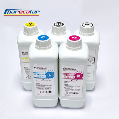 Textil blanco PET DTF Tinta de impresión Smooth Clear CMYK Universal