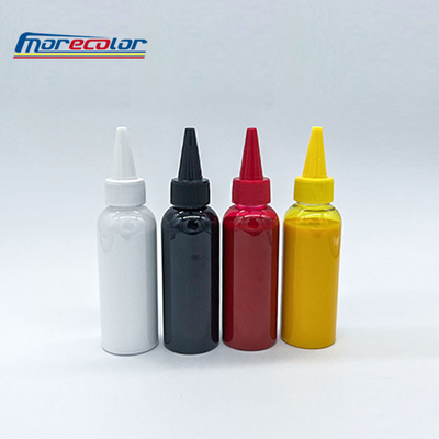 Tinta blanca DTF de la transferencia de calor, tinta a base de agua de la tela para la ropa