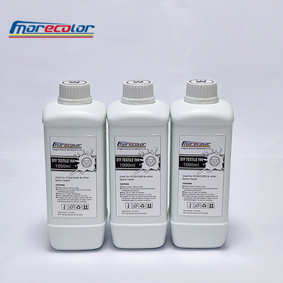 Tinta de impresora resistente al agua CMYKW, tinta de impresión de transferencia de calor DTF para EPSON